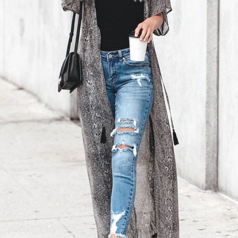 Snake Print Duster - Picture 7 of 7